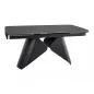 Armando Kihúzható Kerámia Étkezőasztal Matt Fekete