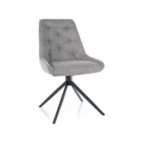   Asti Brego Forgó Szék Szürke Szövet Fekete Vázzal Auto-Return Funkcióval