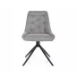   Asti Brego Forgó Szék Szürke Szövet Fekete Vázzal Auto-Return Funkcióval