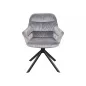   Astoria II Forgó Bársony Szék Szürke Fémvázas Automata Visszatérő
