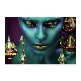 Avatar Fantasy Edzett Üvegkép Metalizált Türkiz 120x80