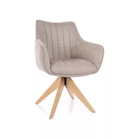   Azalia D Brego Forgó Étkezőszék Kőrisfából Világos Bézs