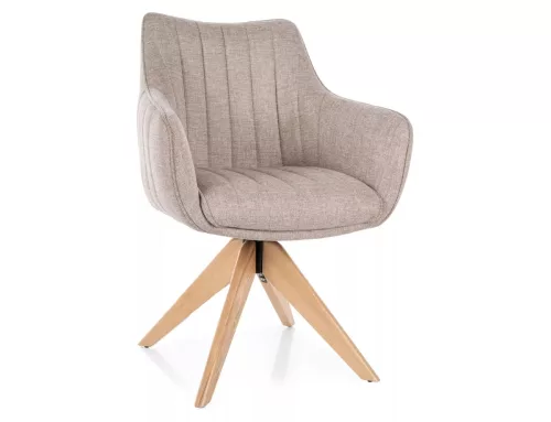 Azalia D Brego Forgó Étkezőszék Kőrisfából Világos Bézs