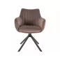 Azalia Velvet Forgó Bársony Étkezőszék Cappuccino