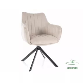 Azalia Velvet Forgó Bársony Étkezőszék Világos Bézs