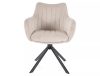 Azalia Velvet Forgó Bársony Étkezőszék Világos Bézs