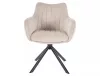 Azalia Velvet Forgó Bársony Étkezőszék Világos Bézs