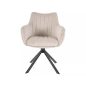 Azalia Velvet Forgó Bársony Étkezőszék Világos Bézs