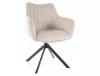 Azalia Velvet Forgó Bársony Étkezőszék Világos Bézs