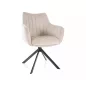 Azalia Velvet Forgó Bársony Étkezőszék Világos Bézs