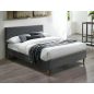 Azurro Velvet Luxus Bársony Franciaágy Szürke 140x200