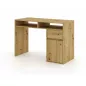 B-012 Artisan Tölgy Laminált Íróasztal Tárolórekesszel