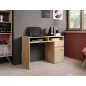 B-012 Artisan Tölgy Laminált Íróasztal Tárolórekesszel