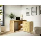 Modern Artisan Sarok Íróasztal Laminált Tölgy Fiókos