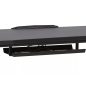 B-216 LED Gamer Íróasztal Fekete MDF Fém Vázzal