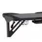 B-216 LED Gamer Íróasztal Fekete MDF Fém Vázzal