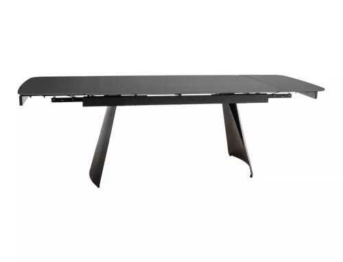 Bacardi Kihúzható Kerámia Étkezőasztal Matt Fekete