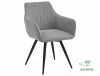 Ballo Brego Forgó Étkezőszék Szürke Szövet Fekete Fém Vázzal