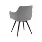   Ballo Brego Forgó Étkezőszék Szürke Szövet Fekete Fém Vázzal
