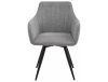 Ballo Brego Forgó Étkezőszék Szürke Szövet Fekete Fém Vázzal