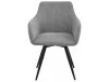 Ballo Brego Forgó Étkezőszék Szürke Szövet Fekete Fém Vázzal