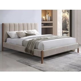 Belmont Raven Kárpitozott Ágy Bézs Szövettel 160x200