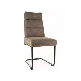 Berry Brego Olíva Kárpitozott Szék Fekete Fém Vázzal