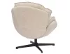 Betty Forgó Fotel Szövet Bézs 360°-ban Forgatható