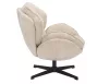 Betty Forgó Fotel Szövet Bézs 360°-ban Forgatható
