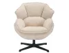 Betty Forgó Fotel Szövet Bézs 360°-ban Forgatható