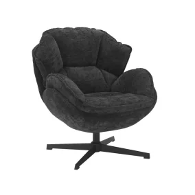 Betty Forgó Fotel Szövet Fekete