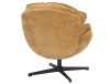 Betty Forgó Fotel Szövet Curry Fekete