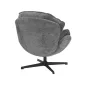 Betty Forgó Fotel Szövet Szürke 360°-ban Forgatható