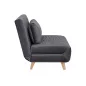 Billy Velvet Kinyitható Bársony Fotel Szürke