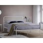 Bolonia Modern Fém Ágy Fehér 140x200