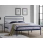 Bolonia Modern Fém Ágy Fekete 140x200