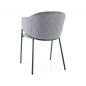 Bono Velvet Bársony Étkezőszék Szürke Fém Vázzal