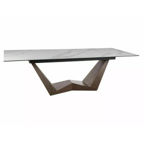   Bonucci Statuario Venato Bővíthető Kerámia Étkezőasztal Márvány Fehér