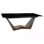   Bonucci Ceramic Bővíthető Étkezőasztal Edzett Üveg-Kerámia Fekete Dió
