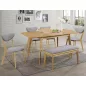 Brando Kihúzható Tölgyfa Étkezőasztal