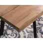   Brick Kihúzható MDF Étkezőasztal Artisan Tölgy Fekete Vázzal
