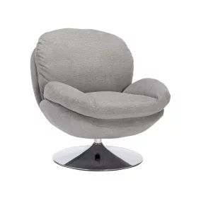 Brigitte Króm Forgó Fotel Szürke Brego Szövet