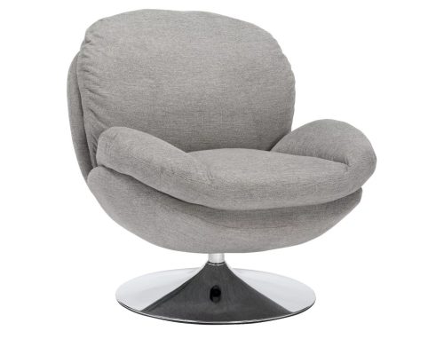 Brigitte Króm Forgó Fotel Szürke Brego Szövet