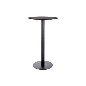 BT007 Kerek Kerámia Bárasztal Matt Fekete