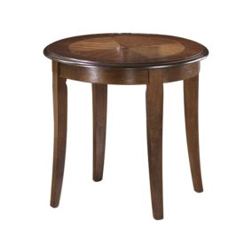 California D Kerek Diófa Dohányzóasztal