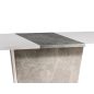   Calipso Kihúzható Étkezőasztal Matt Fehér-Beton Laminált 110/145