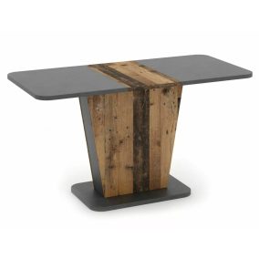   Calipso Kihúzható Étkezőasztal Laminált Ófa-Szürke Kombinációban