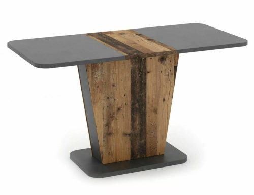 Calipso Kihúzható Étkezőasztal Laminált Ófa-Szürke Kombinációban