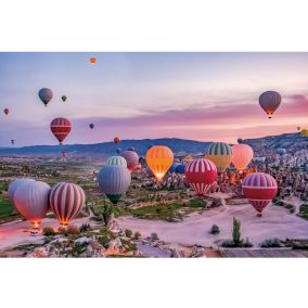 Cappadocia Légballonok Edzett Üvegkép 120x80