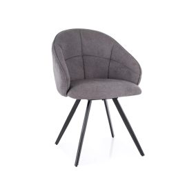   Capri Vardo Forgó Szék Szürke Szövet Fekete Vázzal Auto-Return Funkcióval